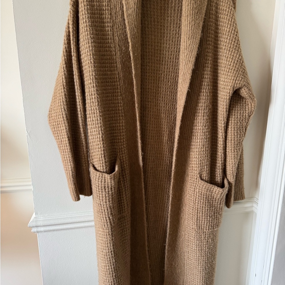 Cozy Camel Knit Cardigan